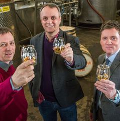 (L-R) Liam Hughes, Mike Hayward and Ian McDougall, co-founders of The 